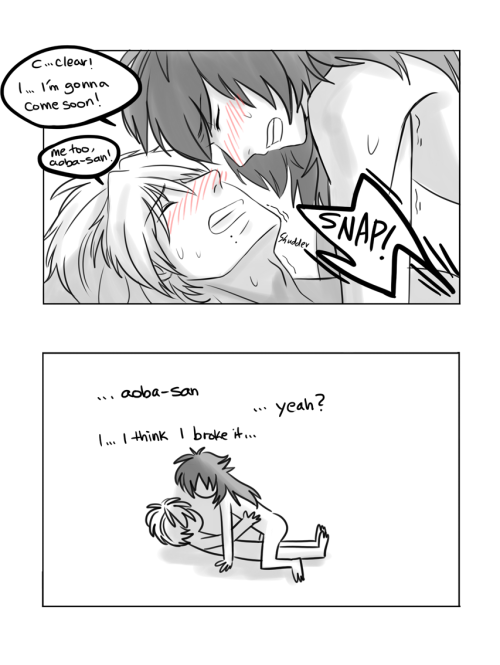hundredpercentofe:  clear having another ‘technical difficulty’ ^q^… by the way, noiz did tell aoba to be easy on him before     