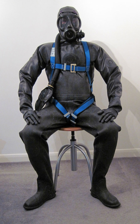 dressingupbox: Me  You put on the rubber drone suit you can hear it calling to you now you want to r