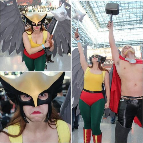 Preview of @doctor_raccoonus as #hawkgirl #dccomics #nycc #newyorkcomiccon #nycc2015 #cosplay  (at Jacob Javits Center)