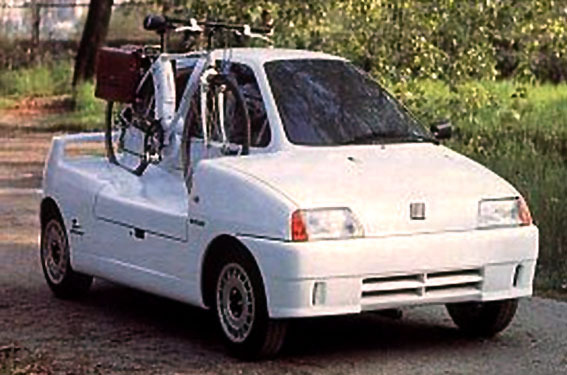 carsthatnevermadeit:  Fiat Cinquecento Z Eco, 1992. To coincide with the launch of