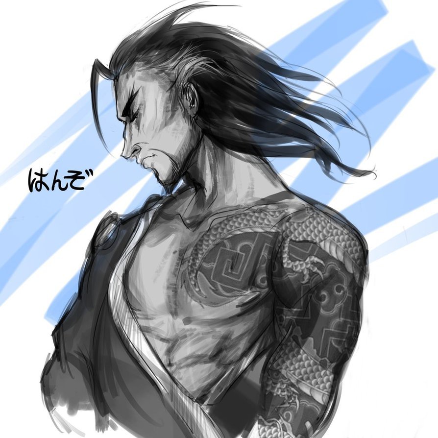 borealisowl:  Dark, Hanzo Shimada, Genji Shimada, Ana Amari / oversleepy: DA, pixivThere