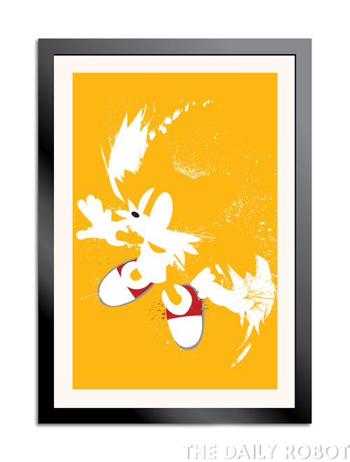 the-daily-robot:  Sonic, Tails, and Knuckles Splattery Triptych by The Daily Robot. Poster set at Etsy Shirts at RedBubble 