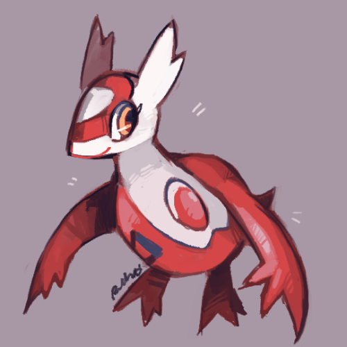 nokocchi: Drawing more pokemon to get myself into the pokemon mood! The lati duo will always have a