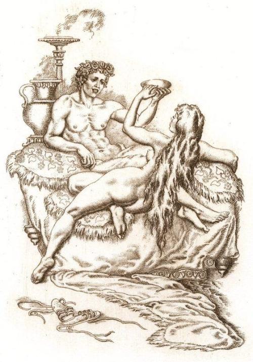 Viktor Guzenyuk (Russian, *1959). Illustration to Metamorphoses of Apuleius.