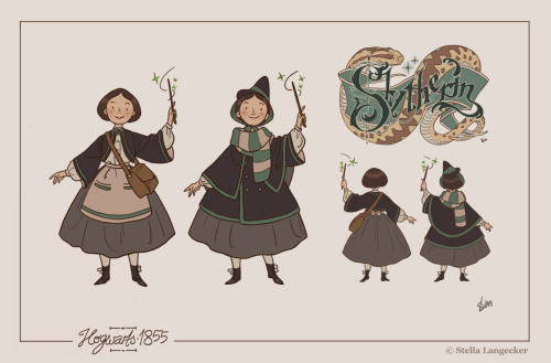 sl-draws:What I think the Hogwarts uniform for witches in training would have looked like in the 185