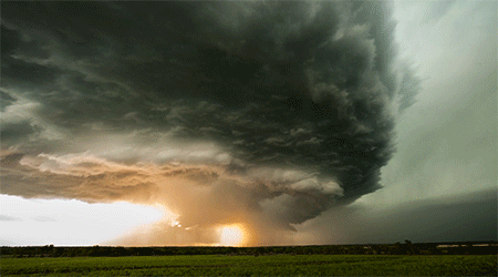 petermorwood:itscolossal:Incredible Supercell Thunderstorm Time-lapse Over Kansas by Stephen Locke [