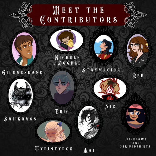 Here’s our contributor lineup! Please give these lovely people some love!