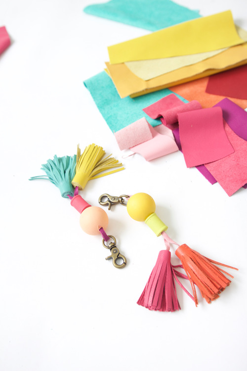 Leather &amp; Wood Bead Tassels | Damask LoveThe bag charm game is still big in Adelaide, with most 