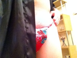 kayandanal:  My floral panties and silk gown are in order today! And yes…need a trim! :-)  Come get it&hellip;open and ready!