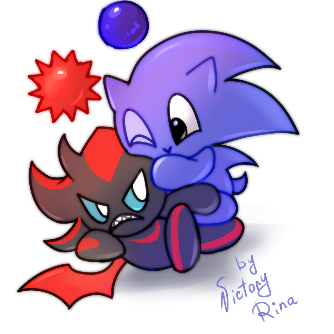 sonic chao Photo: sonic and shadow with chaos