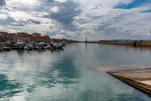 Calm Waters.Harbour in Chania, Crete.