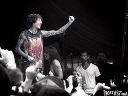 moshmallow:  Oliver Sykes of Bring Me The Horizon by FrontRowOrGoHome on Flickr. 