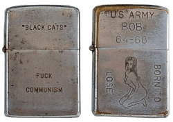quicksilvermad:  Soldiers’ Engraved Zippos