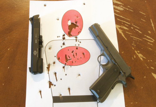 yeoldegunporn:  Handguns, and an M1 carbine at the range. 