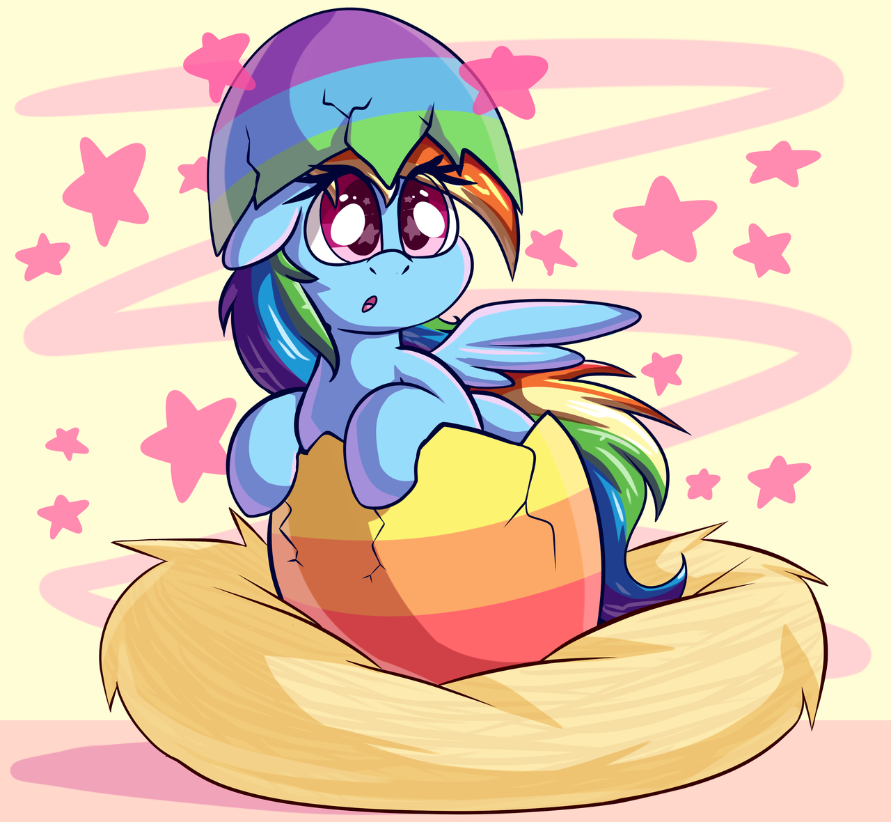 graphenedraws:Hatchin’ Dash Pegasi definitely hatch from Easter eggs, trust me.
