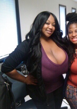 massiveebonynaturalbreasts:  These tits need to be topless and braless always