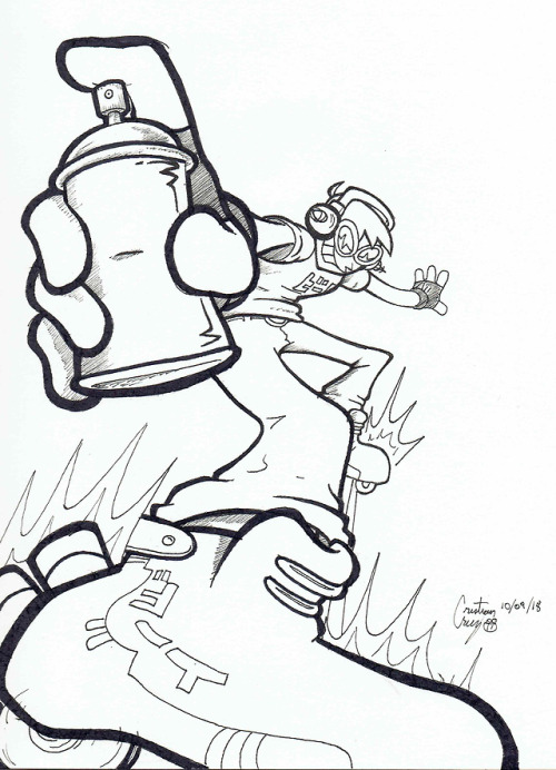 Inktober 2018: Day 9 - “Future”♫~ The funky rhythm comin&rsquo; atcha! ~♫