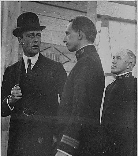 Franklin D. Roosevelt, Assistant Secretary of the U.S. Navy, at the Philadelphia Navy Yard, October,