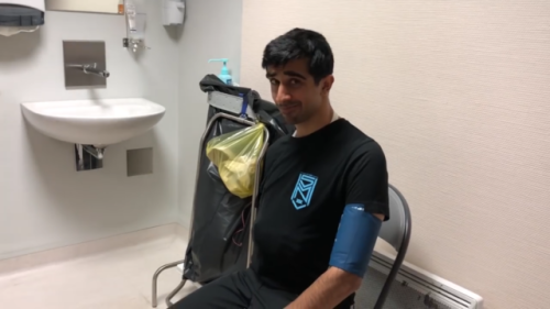 Is it just me, or does Vik look really adorable even though he just broke his collarbone Video: http