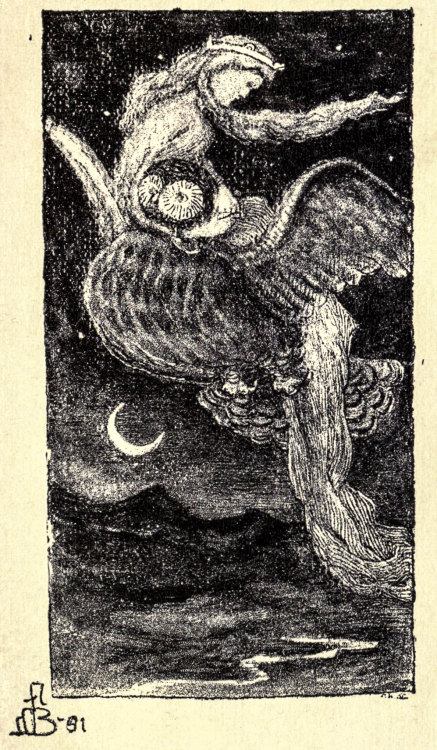 fatalbellman:Illustrations for Ford Madox Ford’s The Brown Owl: A Fairy Story by F. Madox Brow