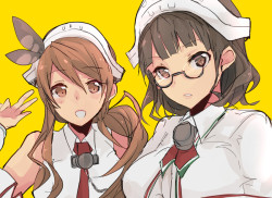 littorio and roma (kantai collection) drawn