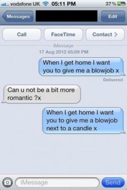 lmao   Candles ARE romantic.  He&rsquo;s not wrong.