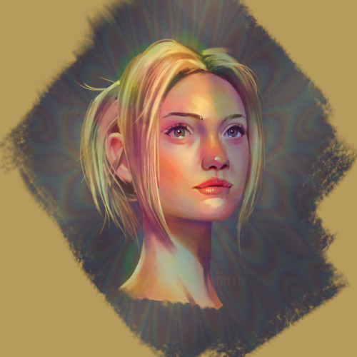 still practicing portraits&hellip; this time ref’d from a study by young kim (liked t