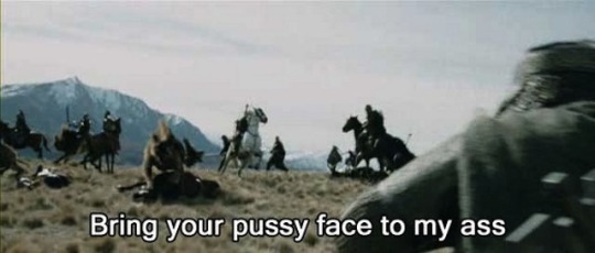 thebibliosphere: nosoundinspace:  buckyforcap:  glumshoe:  absynthe–minded:  glumshoe:  I pretend to be complex and clever but in reality, nothing has ever made me laugh harder than those bad Chinese subtitles from the bootleg Lord of the Rings DVDs.