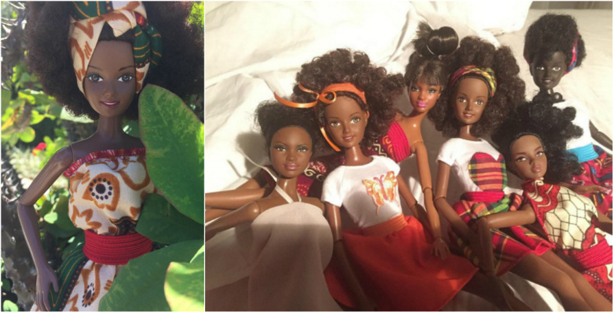 stylemic:   Model creates black dolls with natural hair Malaville dolls are  sleek