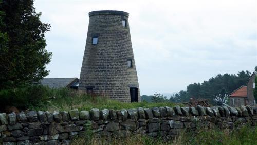 Beacon Windmill, Ravenscar, North Yorkshire, England.Formerly known as Peak Mill it carries a date s