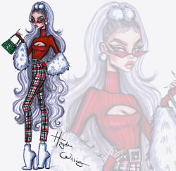 haydenwilliamsillustrations: The Holislay Collection by Hayden Williams. Sleigh All Day, Unwrap Me &amp; Arctic Angel. 🛷🎁❄️  https://www.instagram.com/p/BrYBbbWnYWc/ 