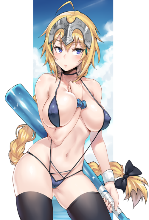 lewdest-lounge:   ジャンヌ・ダルク❤水着   ;9