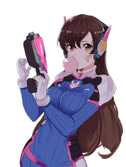 caskitsune:  Twitter / ピンチ@pinch_nes D.VA※Permission