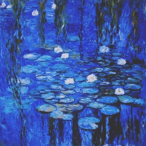 moodyinapinkbow: Moodboard: Aesthetic - Monet Paintings (Blue). ❝Color is my daylong obsession,