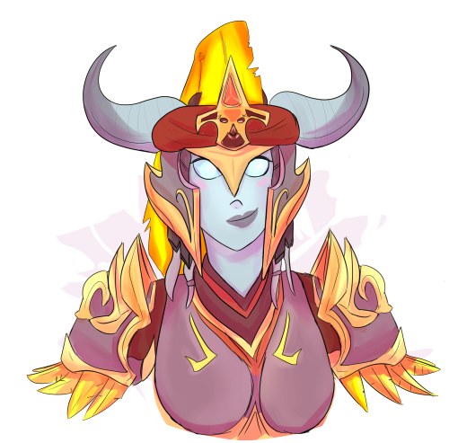 jo3mm: Commissioned bust by @vekter on their WoW character vwv