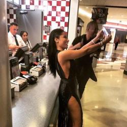 shedont-lye:  jigglebots:minajjjeeehhtwaa:Nicki is me . I am nickiis this bxtch at five guys in a gown???? i swear i love her.  bae