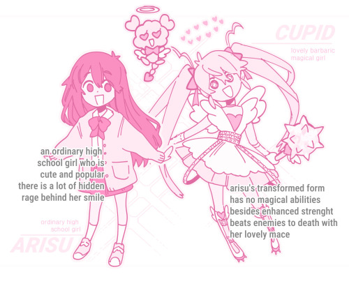 Cupid-chan and Levia-Tan, enemies and the magical selves of two ordinary classmates who don’t really