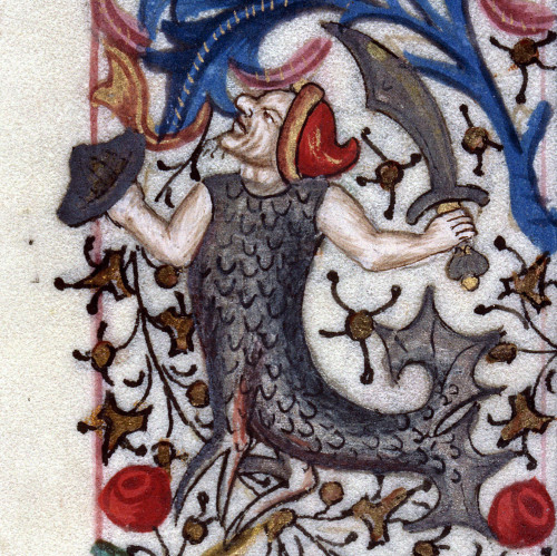 fishmanbook of hours, Savoie 15th centuryClermont-Ferrand, Bibliothèque municipale, ms. 84, fol. 79v