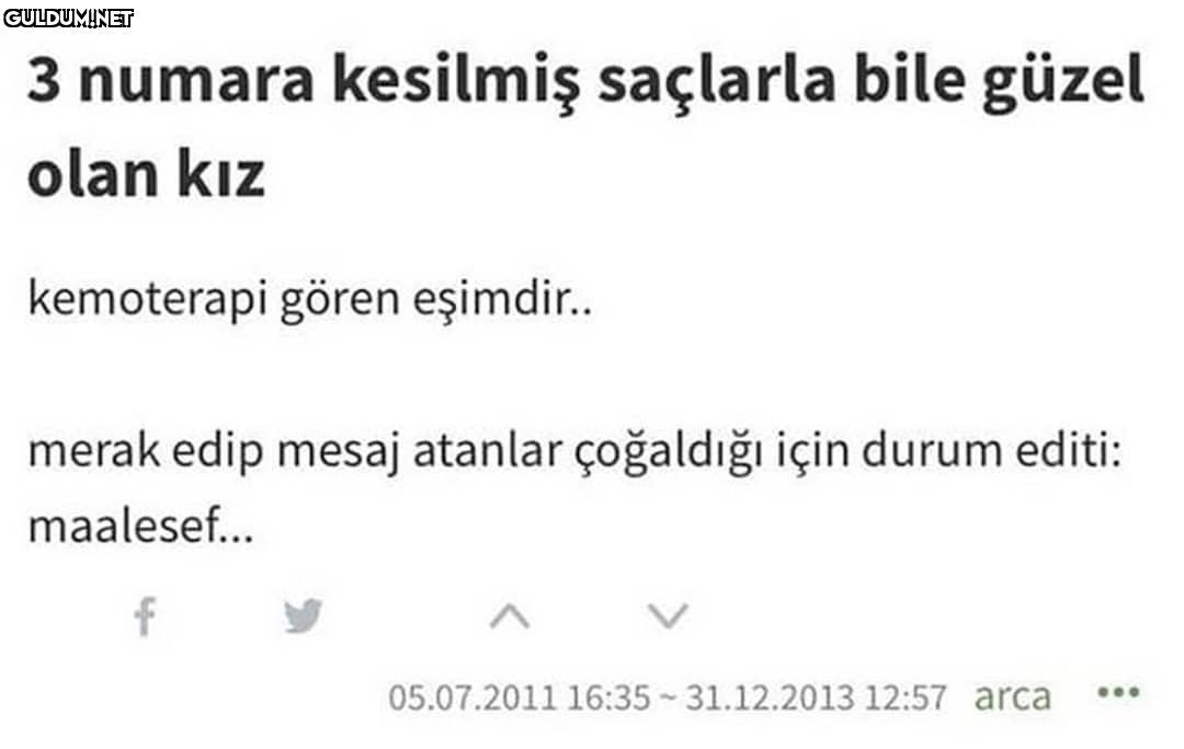 3 numara kesilmiş saçlarla...