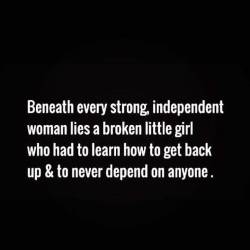 firefly-flashes: Truth! However much I want my “him”, crave him, desire him…dependence on him is never going to happen. I want someone who wants me because I can take care of myself. And if he wants to take care of me sometimes - that’s okay