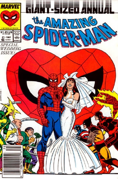 Memorable Moments in Comic Books - Peter Parker and Mary Jane Watson Marriage - Amazing Spider-Man A