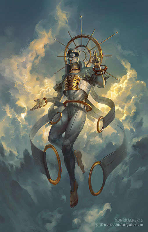 knightofleo:  Peter Mohrbacher | Angelariumuriel, angel of flamerahab, angel of