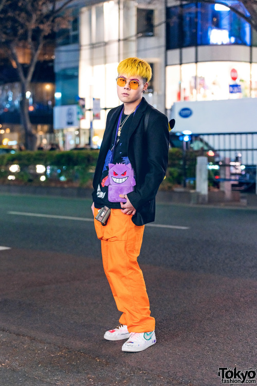 tokyo-fashion:Japanese beauty school student Toki on the street in Harajuku wearing a Pokemon inspir