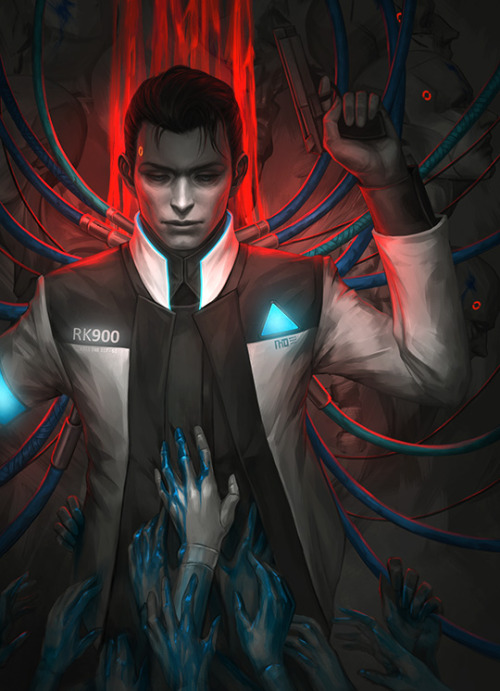 vrihedd:Inspiration song - “Machine” by Three Days Grace.So, I have a headcanon that RK900 can devia
