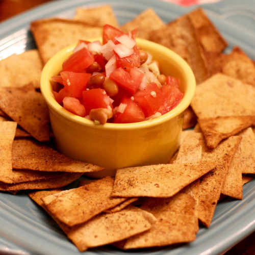 A healthier version of one of my all-time favorite Mexican foods, chips and salsa.Click here for the