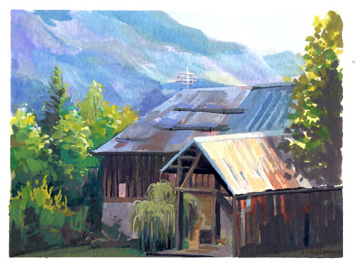 More Pleinair Mountain Paintings From Last Week As I Was In The French Alps! Pleinair Is Hard And I Havent