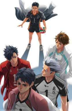 meltedicecubes:  Haikyuu captains after my