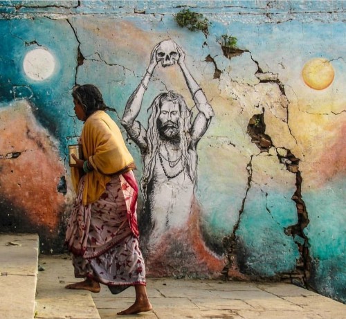 Street art, Varanasi, UP