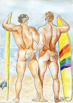 art4gays:  artfreyparis:  today, world Surf Day, enjoy!      (via TumbleOn)