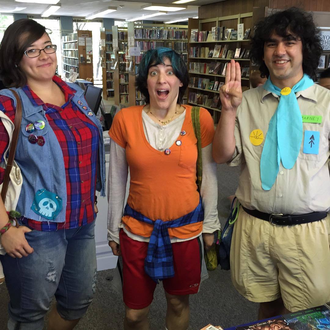 LUMBERJANES!! series artist @BrookeAAllen is here at @kennett_library till 5pm!! #lumberjanes